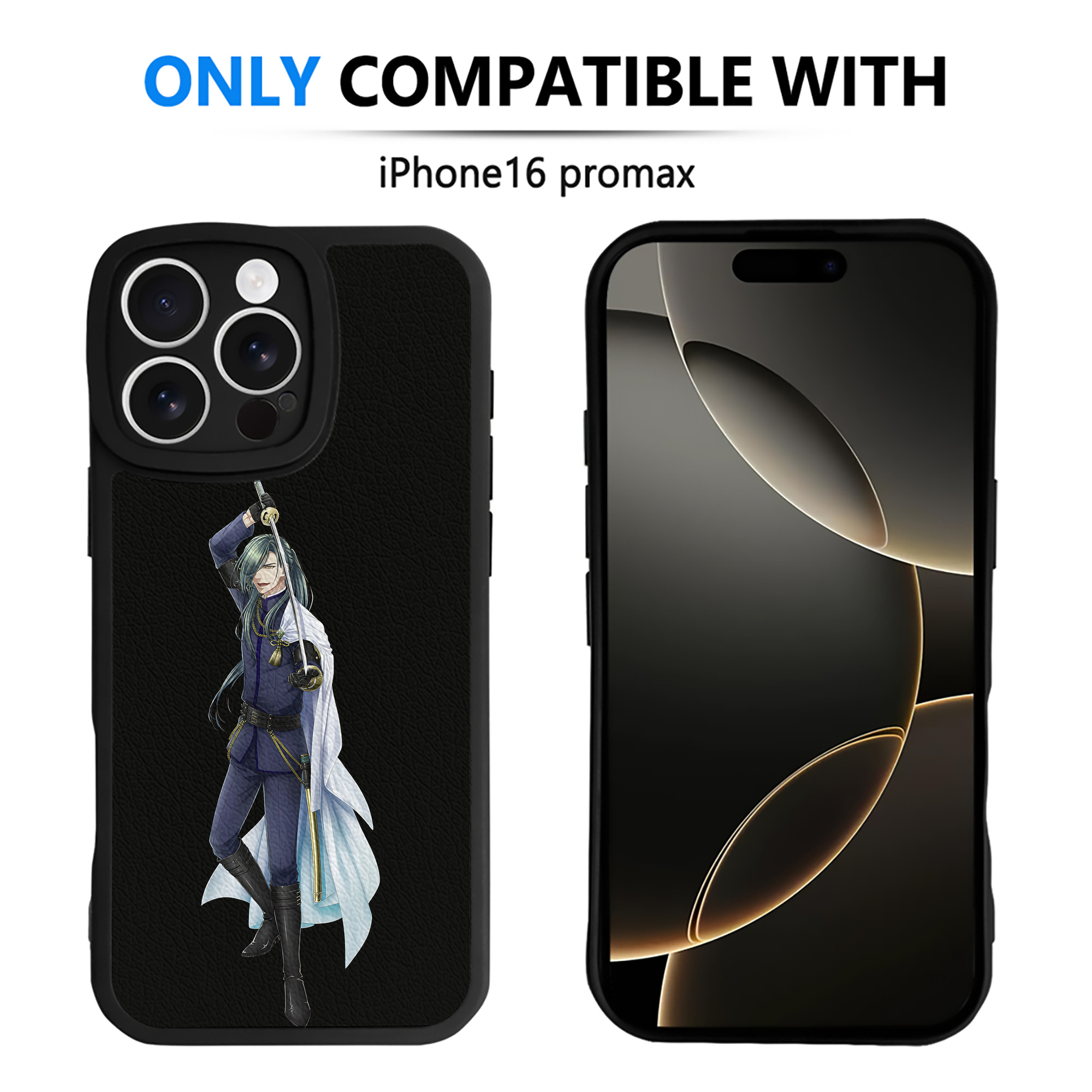 （画像用） 刀剣乱舞 Touken Ranbu 【iPhone 16シリーズ対応】シリコンスマホケース（レザー調） 材質：シリコン